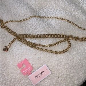 juicy couture chain gold belt